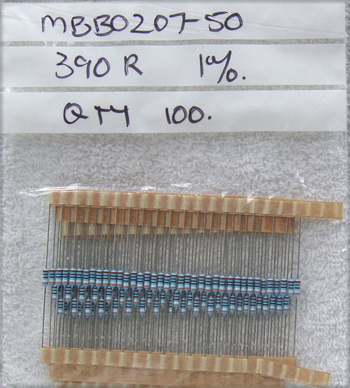 VISHAY BEYSCHLAG 1% 390R .6W Metal Film Resistors (NEW On Tape)