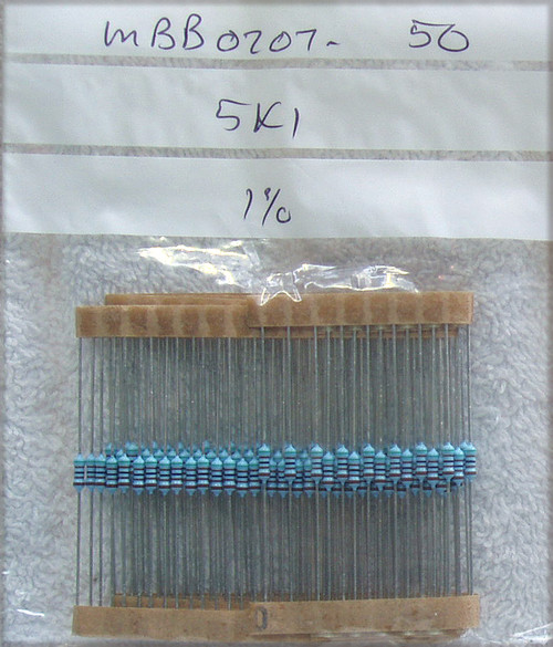 VISHAY BEYSCHLAG 1% 5K1 .6W Metal Film Resistors (NEW On Tape)