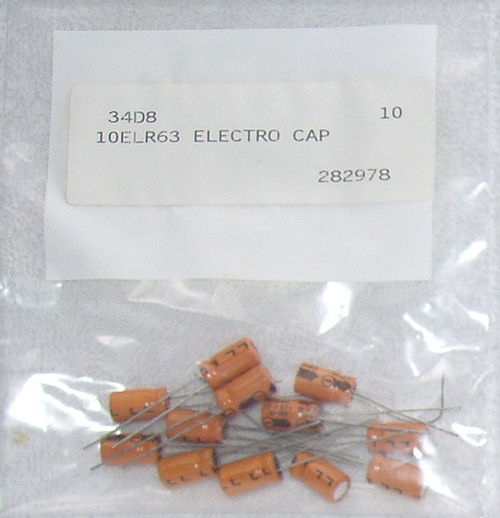 HITANO ELR (LL) Electrolytic Capacitor 10uF 63V NEW Old Stock