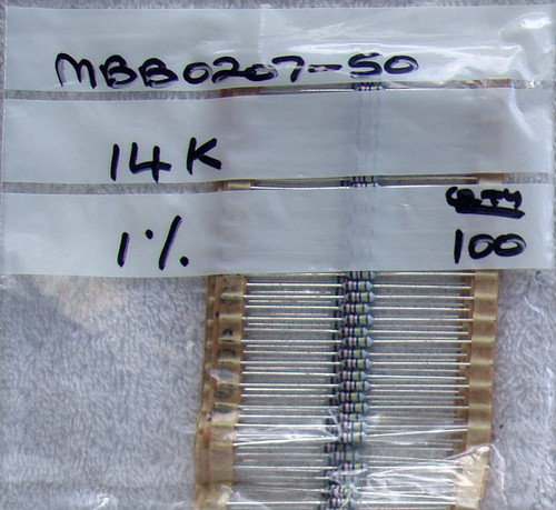 VISHAY BEYSCHLAG 1% 14K .6W Metal Film Resistors (NEW On Tape)