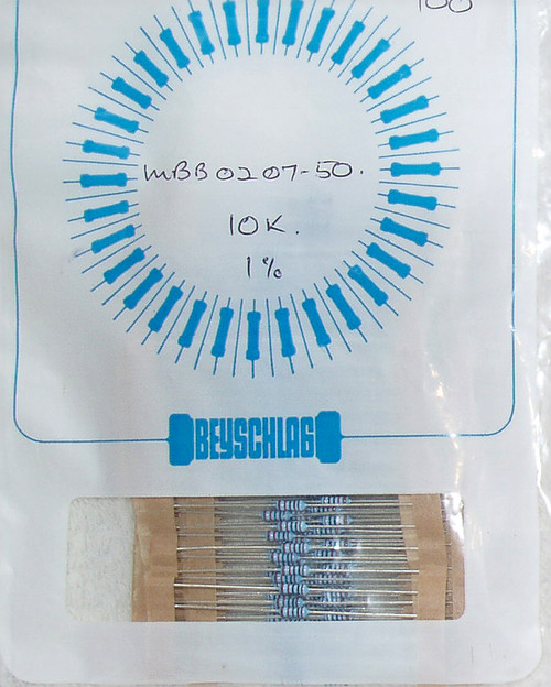 VISHAY BEYSCHLAG 1% 10K .6W Metal Film Resistors (NEW On Tape)