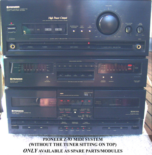 PIONEER Z93 Midi System PRIOR to dismantling!
Fully functioning EXCEPT the twin cassette decks