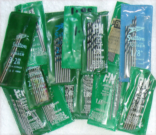 P+N & SUTTON 1mm ~ 3.5mm Drill Bits (Assorted) NEW In Packets