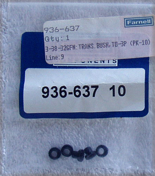 MULTICOMP TO3 Transistor Black Nylon Bush  (1) NEW Old Stock