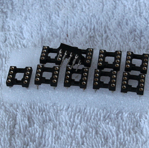 Machined IC Socket 8 Pin DIL NEW Old Stock