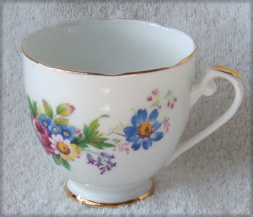 1957+ English ROYAL GRAFTON Fine Bone China Teacup ONLY (Assorted Spring Flowers With Foliage #2048)