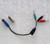 Audio Test Lead ALCATEL 3 Pin XLR Male ~ 3x HIRSCHMANN (Germany) Colour Coded Banana Plugs With Side Entry USED Clean Tested