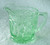 1950's Mint Green GLASS TABLEWARE Creamer Jug (Uranium Glass)