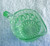 1950's Mint Green GLASS TABLEWARE Creamer Jug (Uranium Glass)