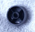 Round PLASTIC KNOB Gun Metal Silver Coloured (28. 9mm  Diameter x 15.25mm Height) For D Shaped 5.75mm Control Shaft ) USED Clean
