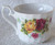 1970's  HUDSON & MIDDLETON Royal Sutherland (England) Bone China Roses Demi Teacup & Saucer