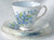 Early 1960's OLD ROYAL (Longton, England) Forget-Me-Not (Blue Myosotis) Flowers Teacup-Saucer-Side Plate (Available  Separately Or As A Trio)