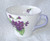 1938 ~ 1966 English SHELLEY Hand Decorated "Violets" #13821 Teacup Saucer Side Plate Trio (Available Separately Or As A Trio)