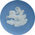 1950's WEDGWOOD Blue Jasperware "Roman Goddess Aurora"  Pin Dish