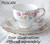 1947+ TUSCAN (R H & S L Plant England) Hand Decorated Red Yellow & Blue Roses On Trellis Saucer ONLY