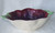 1930's ~ 1950's English Ceramic SHORTER & SON Hand Decorated Burgundy Purple Anenome Flower 8" Fruit Bowl