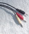 DIN 8 Pin Male ~ 2x 3.5mm & 1x 2.5mm TS (Mono) Plugs 70cm Adapter Lead USED Clean