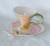 1980's BAYMARK AUSTRALIA Porcelain Seaside Shell Demi Teacup & Saucer//Side Plate Duo (Offered Separately Or As A Duo) USED Clean Undamaged