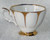 1970's ~ 1980's RIDGWAY (England) ROYAL VALE Pure White With Extensive Gold Gilding Decoration Teacup Saucer & Oversize Side Plate (Offered Separately Or As A Trio)