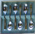 1970's SLACK & BARLOW (Sheffield England) EPNS A1 Silver Plate Teaspoon Set (6) Original Packaging Like NEW
