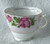 1945 ~ 1948 COLCLOUGH (England) Pink Wash With Pink/Red Rose Blooms (Pattern 6673) Hybrid Transfer & Hand Decorated Teacup & Saucer  Duo (Available Separately OR Together)