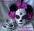 1980's ROYAL ALBERT (England)  "Day Of The Dead" Teaset Trio PLUS Full Face Masquerade Mask (All Available Separately)