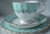 1940's ~ 1950's TUSCAN (England) "Aristocrat" Light Green Teacup, Saucer & Side Plate (Pieces Available Separately Or Together)