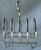 Late 19th ~ Early 20th Century JOHN GILBERT (Birmingtham England) Four Slice Toast Rack (EP Silver Plate) Very Good Condition