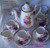 1970's+  ROYAL ALBERT (England)  'American Beauty' COFFEE SET FOR SIX (All Pieces Offered Separately Or Together As A Setting For Six)