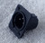 GENERIC PLASTIC 3 Pin XLR Chassis Vertical PCB Mounting USED Clean