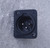 SWITCHCRAFT (?) PLASTIC 3 Pin XLR Socket Chassis R/A PCB Mounting USED Clean