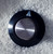 Large KNOB 39mm Diameter Flange Black Plastic KNOB 1/4" Shaft With Grub Screw (USED Clean)