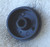 RETRO Black Plastic KNOB Medium 26mm OD Round For Electronic Equipment (Standard Fluted Shaft) USED Clean
