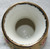Australian ROBERT GORDON POTTERY  5.5" Floral Vase (Pale Yellow Base Colouring With Gold Feathered Rim)