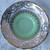 1940's ~ 1950's ROYAL STAFFORD (England) Lime Green Wash & Elaborate Gold Filigree Like Hand Decorated Teacup Saucer Side Plate TRIO (Offered Individually OR As A Discounted Trio)