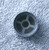 1980's Vintage (Ex Audio Equipment ) Flute Sided 20.65mm Ø Aluminium Hybrid Knobs (Flute Shaft) USED Clean