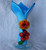 1970's 7.5"  Opaline Overlaid ART GLASS Vase