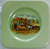 1939 EMPIRE (England) Shelton Ivory "Dickens Days" Lime Green 5" Square Plate