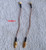 Right-Angle MMCX Male to MCX Male Bulkhead Cable 3Ghz 130mm Used