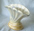 1950's ~ 1970's PATES (Sydney Australia) Small  (5.5" Tall x 7.5" Wide Mouth) Trumpet Shell Ceramic Vase