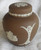 Wedgwood Jasperware - Taupe (Brown) White relief Ginger Jar 