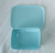 1960's Australiana BESSEMER Turquoise Blue Covered Butter Dish USED Nice!