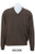 MKM (New Zealand) Possum/Merino/Silk Brown Vee Neck Sweater XL BRAND NEW (Tags)