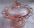 ANCHOR HOCKING Pink Depression Glass Sweet Dish With Lid