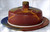 BRINDABELLA  (Janet DeBoos) CERAMIC "Harlequin" Domestic Ware Cake Plate With Dome Lid