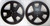  7 Inch 1/4" BLACK Plastic Reel To Reel Tape Spool (USA) EMPTY (USED Cased) 