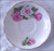 1970 ~ 1980's English China ROYAL VALE (Ridgway) Pink & White Roses Saucer ONLY 