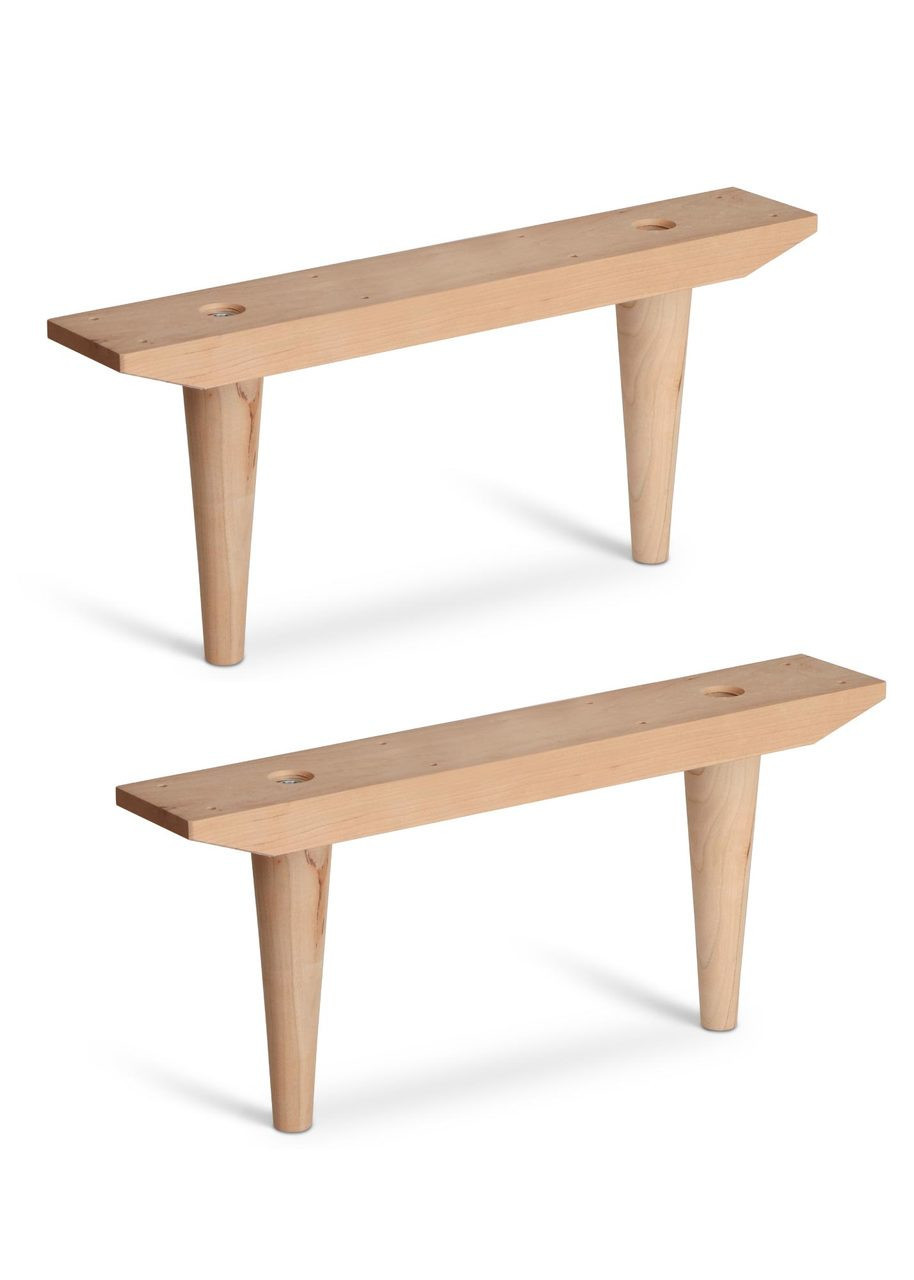 Mid-Century Modern Feet & Straight Cleat Set | Shop TableLegs.com™