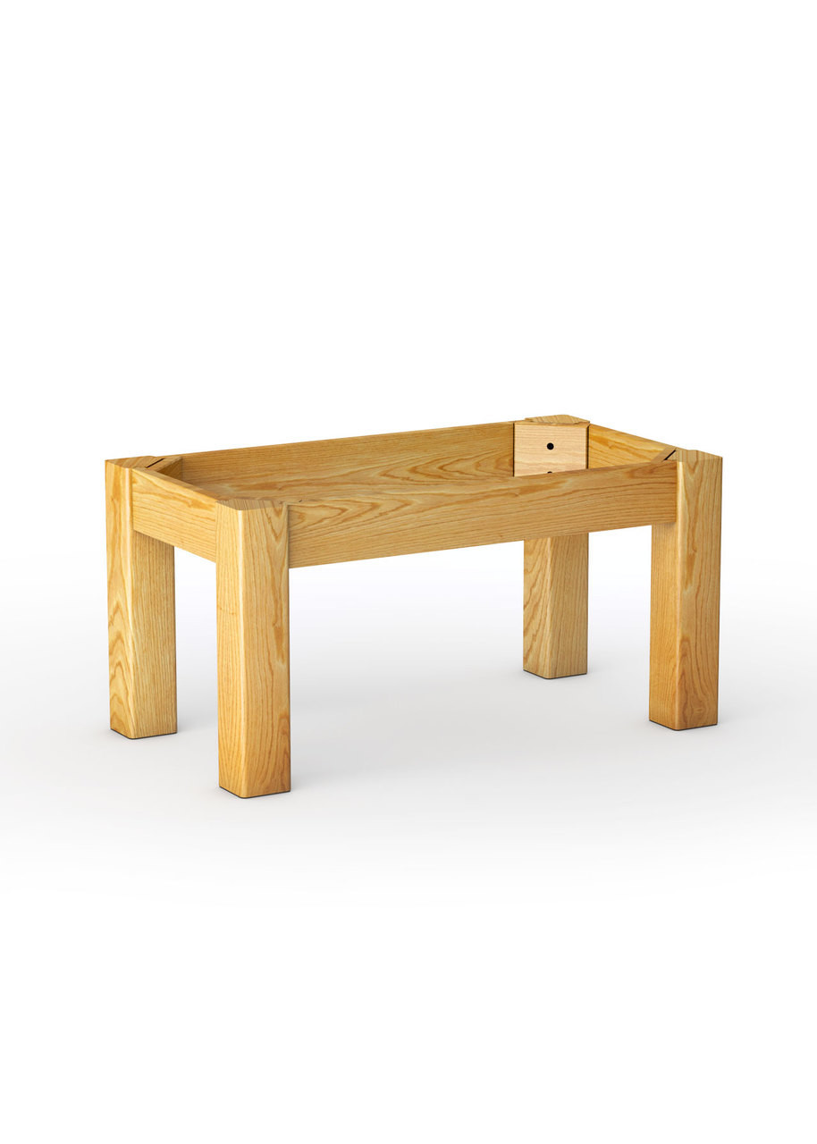 Foursquare Red Oak Coffee Table Base – 18