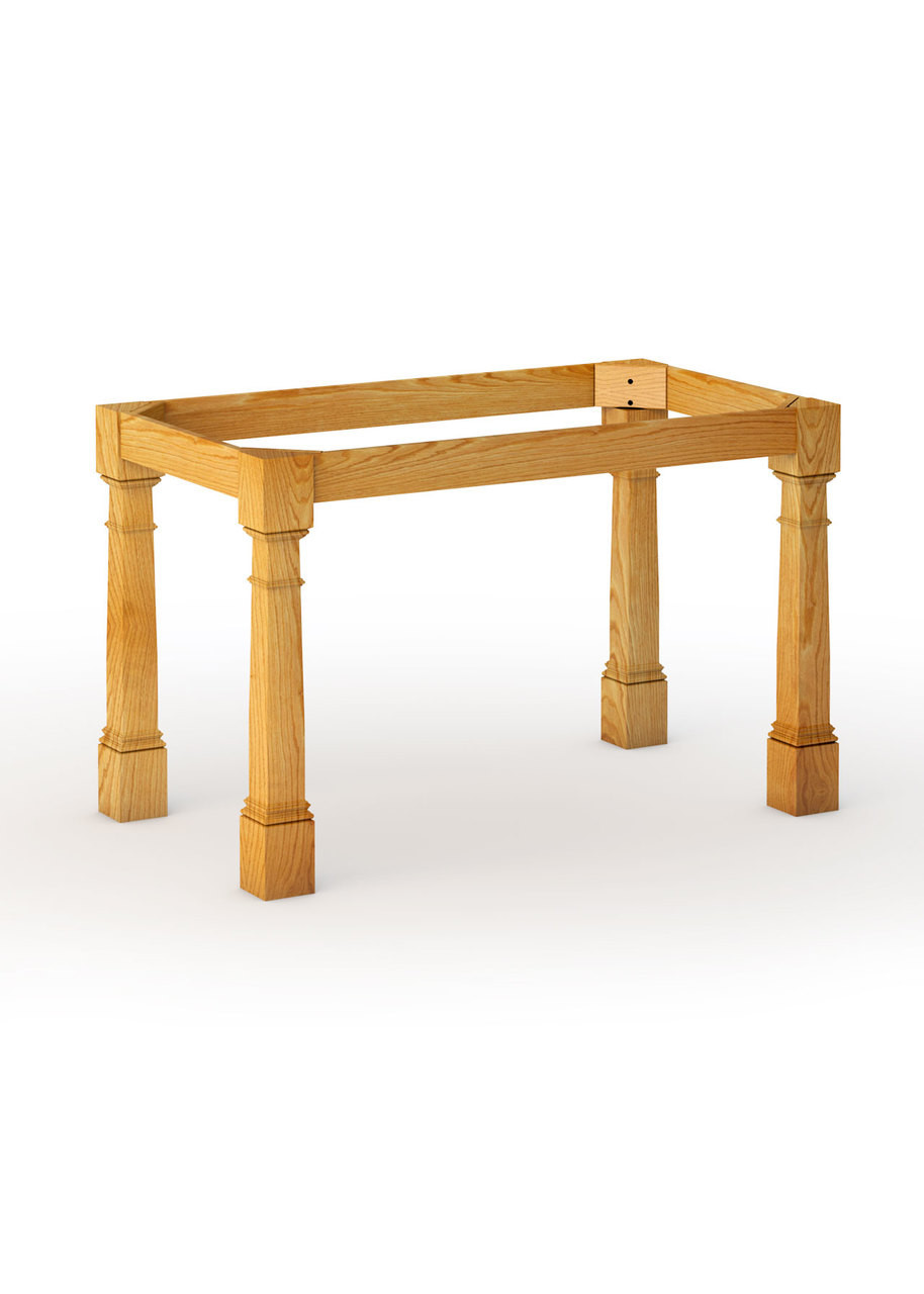 Morris Red Oak Dining Table Base – 36